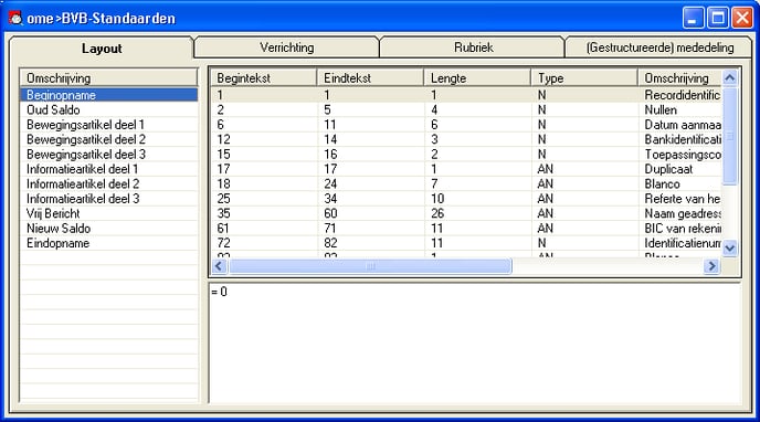 Algemene layout CODA bestand - Cafca Software